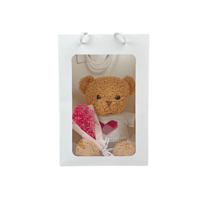 Cupid's Grand Gesture: Valentine's Day Jumbo 'Love' Balloon, Bear & Enchanting Card Ensemble