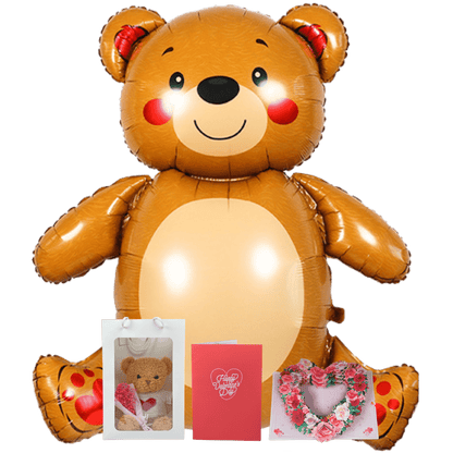 Cupid's Grand Surprise: Ultimate Valentine's Day Balloon & Greeting Card Bundle